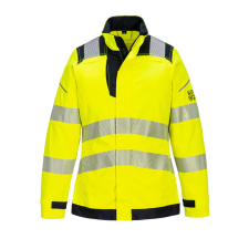 Portwest PW3 FR Modaflame Hi-Vis női lángálló kabát Yellow/Black XXL munkaruha