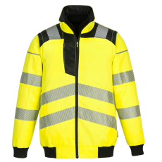 Portwest PW3 Hi-Vis 3-in-1 Pilota kabát Yellow/Black XL