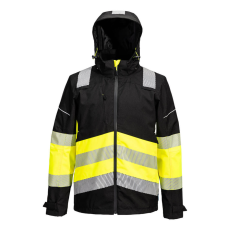 Portwest PW3 Hi-Vis Class 1 Extreme lélegző esőkabát Yellow/Black XXL