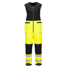 Portwest PW3 Hi-Vis esőálló overál (3L) Yellow/Black XXXL láthatósági ruházat