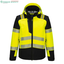 Portwest PW3 Hi-Vis esőkabát (3L) - Sárga/Fekete láthatósági ruházat