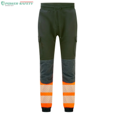 Portwest PW3 Hi-Vis Flexi Class 2 jólláthatósági munkaruha - Fekete/Narancs láthatósági ruházat