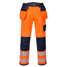 Portwest PW3 Hi-Vis Holster nadrág (narancs/tengerészkék, 32) láthatósági ruházat