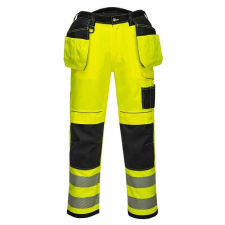 Portwest PW3 Hi-Vis Holster nadrág (sárga/fekete, 28) láthatósági ruházat
