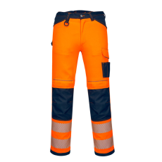 Portwest PW3 Hi-Vis nadrág Orange/Navy 40