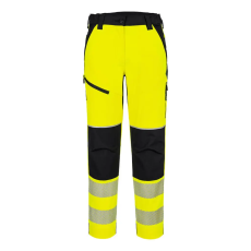 Portwest PW3 Hi-Vis Női streccs nadrág Yellow/Black S