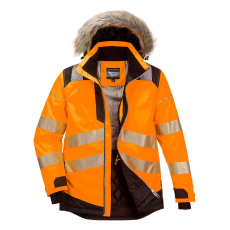 Portwest PW3 Hi-Vis Parka télikabát (narancs/fekete, M)