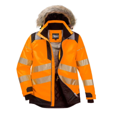 Portwest PW3 Hi-Vis Parka télikabát Orange/Black XL láthatósági ruházat