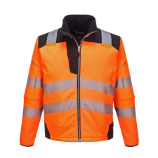 Portwest PW3 Hi-Vis Softshell kabát (narancs/fekete, XXL) láthatósági ruházat