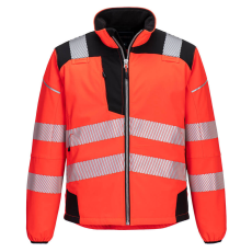 Portwest PW3 Hi-Vis Softshell kabát Red/Black L