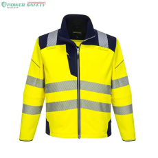 Portwest PW3 Hi-Vis Softshell kabát - Sárga/Navy