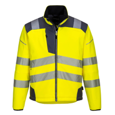 Portwest PW3 Hi-Vis Softshell kabát (sárga/szürke, M) láthatósági ruházat