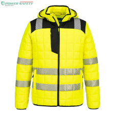 Portwest PW3 Hi-Vis Square Baffle dzseki - Sárga/Fekete láthatósági ruházat