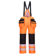 Portwest PW3 Hi-Vis téli nadrág Orange/Black M