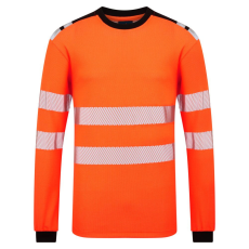 Portwest PW3 Modaflame Knit HVO FR hosszú ujjú póló Orange/Black L