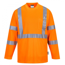Portwest S191 - Hivis hosszú ujjú póló zsebbel