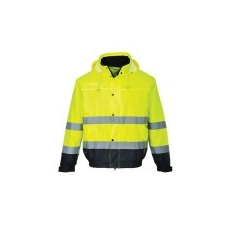 Portwest (S266) Hi-Vis kéttónusú bomber dzseki sárga