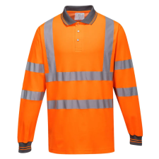 Portwest S271ORRXXXL Portwest Hosszú ujjú Cotton Comfort pólóing munkaruha