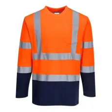 Portwest S280 Kéttónusú, hosszú ujjú Cotton Comfort póló