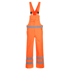 Portwest S388 Jól láthatósági mellesnadrág - bélés nélkül (narancs, M)