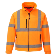 Portwest -S424 M HiVis Classic Softshell kabát (3L) Narancs láthatósági ruházat