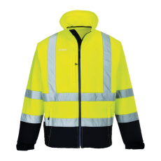 Portwest S425 Jól láthatósági Softshell Dzseki (Sárga/Navy, 5XL)