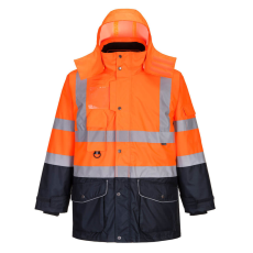 Portwest S426 7 az 1-ben Jól láthatósági Kontraszt Traffic kabát (narancs, XL)