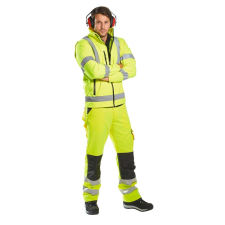 Portwest -S428 2 az 1-ben Softshell HiVis (3L) védőkabát, sárga 4XL láthatósági ruházat