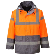 Portwest -S467 Traffic HiVis kéttónusú védőkabát XL narancssárga láthatósági ruházat