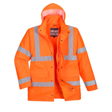 Portwest S468 Jól láthatósági 4 az 1-ben kabát (NARANCS, 5XL)