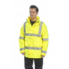 Portwest S468 Jól láthatósági 4 az 1-ben kabát (SÁRGA, 5XL) láthatósági ruházat