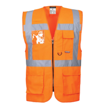 Portwest S476 Jól láthatósági vezetői mellény (NARANCS, XXL) láthatósági ruházat