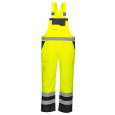 Portwest S488 Hi-Vis kantáros esőnadrág sárga-fekete