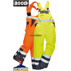  Portwest S488 Kontraszt jól láthatósági mellesnadrág (SÁRGA/NAVY)