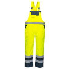 Portwest S488 Kontraszt jól láthatósági mellesnadrág (SÁRGA/NAVY, XS) láthatósági ruházat