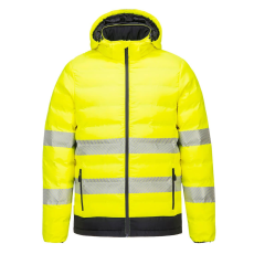 Portwest S548 Hi-Vis Ultrasonic fűthető kabát (sárga/fekete, 3XL)
