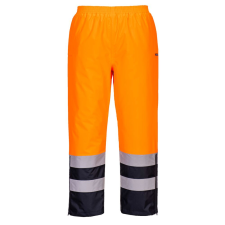 Portwest S598 Hi-Vis lélegző nadrág narancs-tengerészkék láthatósági ruházat