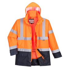 Portwest S768 5 az 1-ben Jól láthatósági kabát (NARANCS/NAVY, XXL) láthatósági ruházat