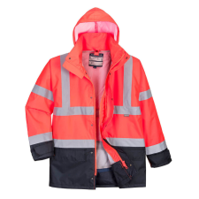 Portwest S768 5 az 1-ben jól láthatósági kabát (piros/tengerészkék, 3XL) láthatósági ruházat