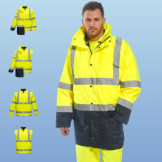 Portwest S768 5 az 1-ben jól láthatósági kabát (SÁRGA/NAVY, XXL)