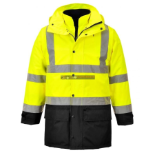  Portwest S768 5 az 1-ben vezetői dzseki (sárga/fekete) férfi kabát, dzseki