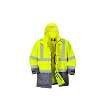 Portwest (S768) Executive 5 az 1-ben kabát sárga / szürke láthatósági ruházat