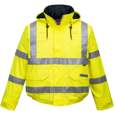 Portwest S773 Bizflame Hi-Vis lángálló antisztatikus bomber dzseki sárga