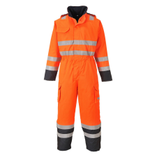 Portwest S775 Bizflame Rain Hi-Vis antisztatikus FR overál narancs-tengerészkék munkaruha