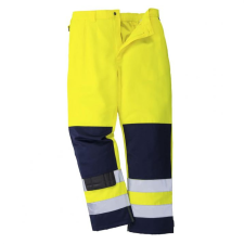 Portwest Seville Hi-Vis nadrág (sárga/tengerészkék, M) láthatósági ruházat