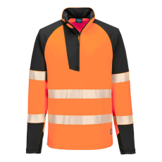Portwest T172 PW3 Hi-Vis 1/4 cipzáras hosszú ujjú póló