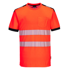 Portwest T181RBK4XL Portwest Jól láthatósági Vision póló