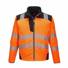 Portwest T402 PW3 Hi-Vis Softshell kabát narancs/fekete színben munkaruha