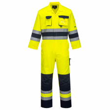 Portwest Texo Hi-Vis overál (sárga/tengerészkék, 3XL) láthatósági ruházat
