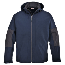 Portwest TK53 Softshell dzseki kapucnival (tengerkék, L) munkaruha